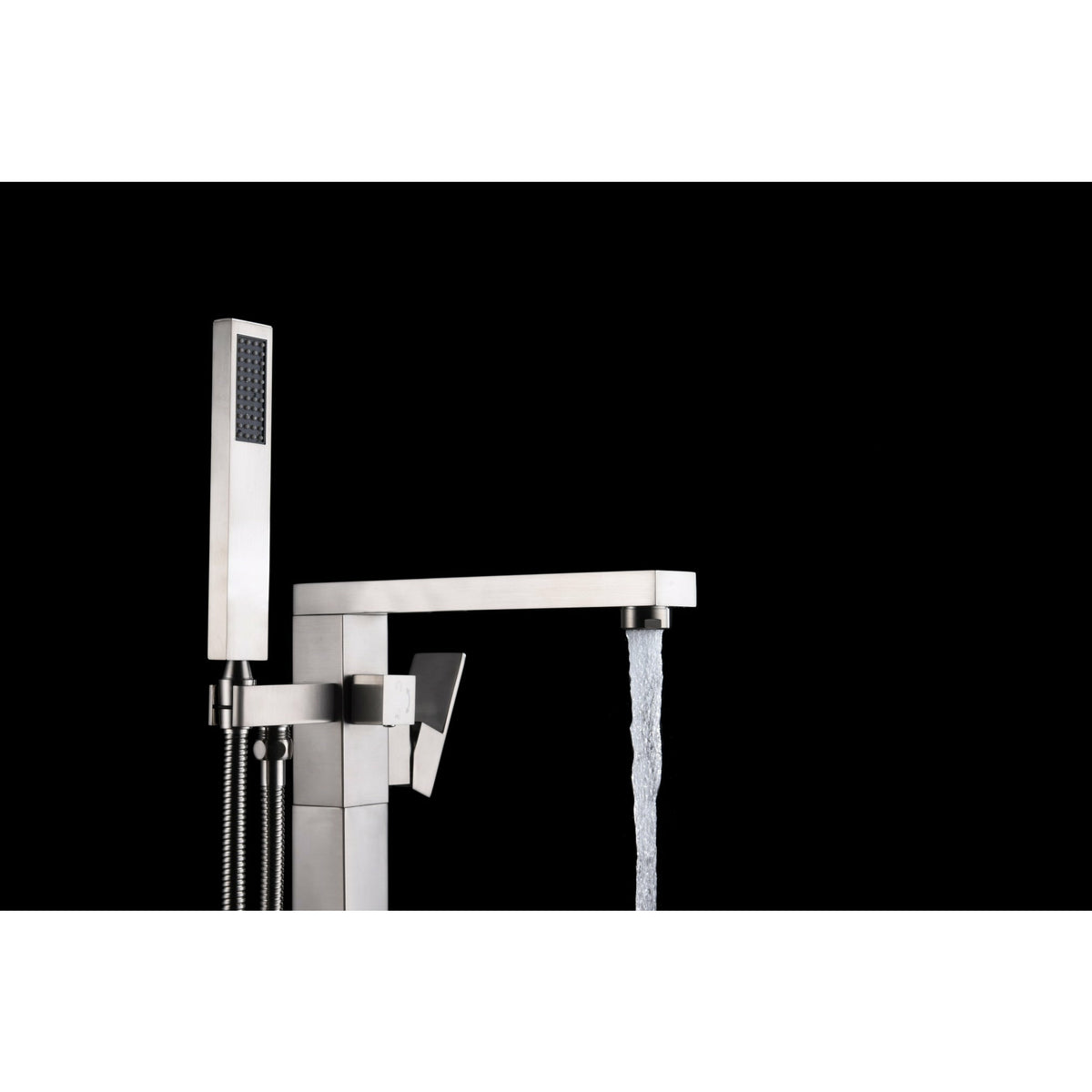 Anzzi Khone 2-Handle Claw Foot Tub Faucet with Hand Shower (Brushed Nickel) - Solid Brass Valves - FS-AZ0037 - Lifestyle - Vital Hydrotherapy