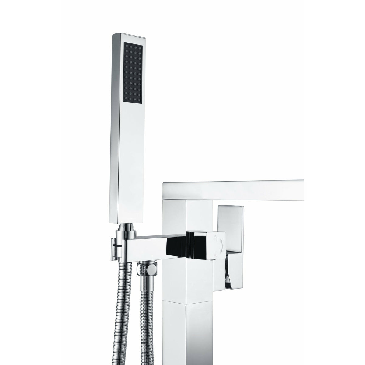 Anzzi Khone 2-Handle Claw Foot Tub Faucet with Hand Shower (Polished Chrome) Parts - Solid Brass Valves - FS-AZ0037 - Vital Hydrotherapy