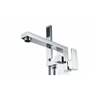 Anzzi Khone 2-Handle Claw Foot Tub Faucet with Hand Shower (Polished Chrome) Parts - Solid Brass Valves - FS-AZ0037 - Vital Hydrotherapy