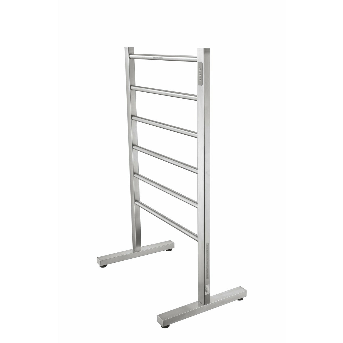 Anzzi Kiln Series 6-Bar Stainless Steel Floor Mounted Electric Towel Warmer Rack (Brushed Nickel) TW-AZ068 - Vital Hydrotherapy