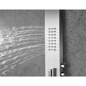 Anzzi King 48 in. Full Body Shower Panel with Heavy Rain Shower and Spray Wand in Brushed Steel SP-AZ8105 - Vital Hydrotherapy