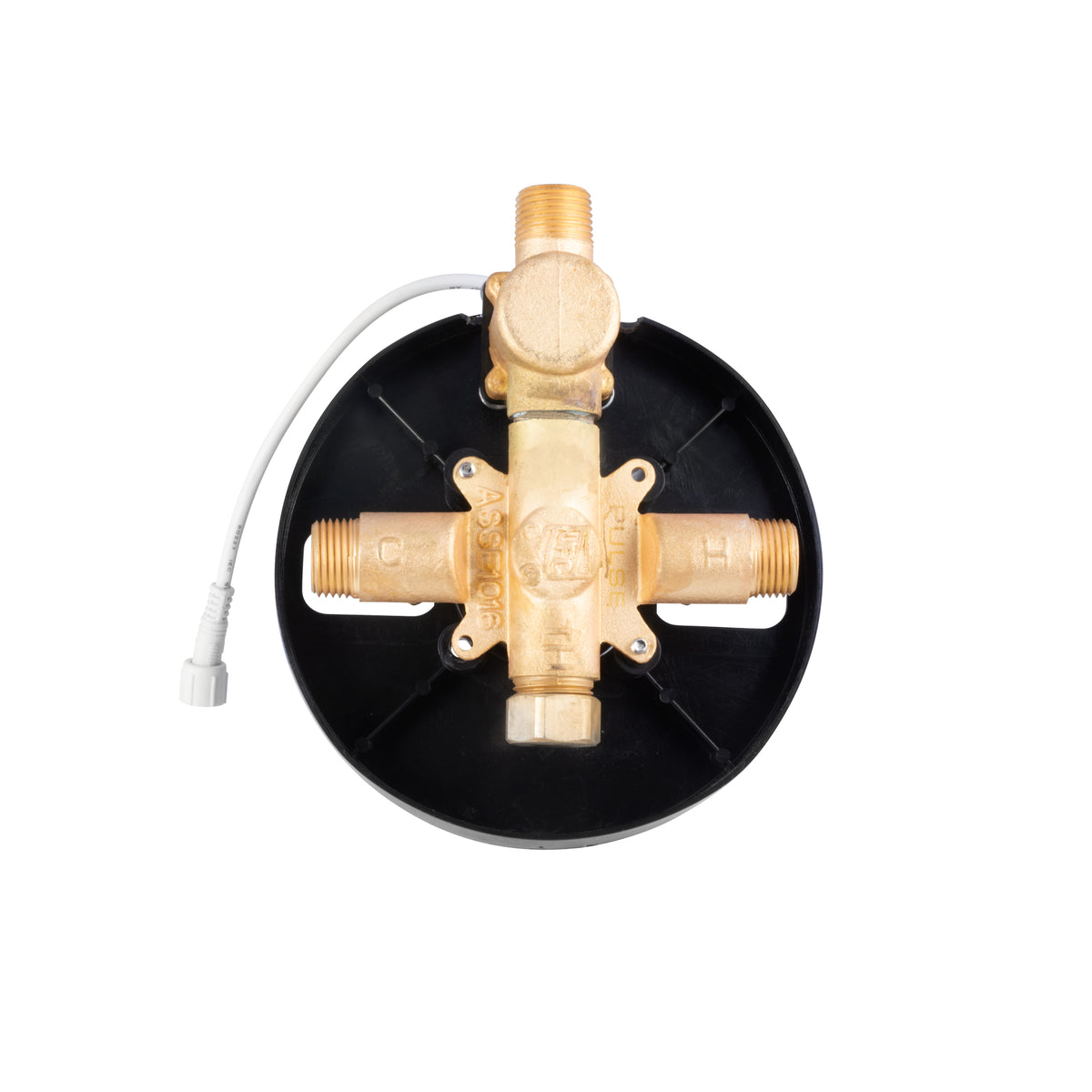 PULSE ShowerSpas LED Tru-Temp Pressure Balance 1/2" Rough-In Valve with Trim Kit 3004-RIV-PB - Vital Hydrotherapy