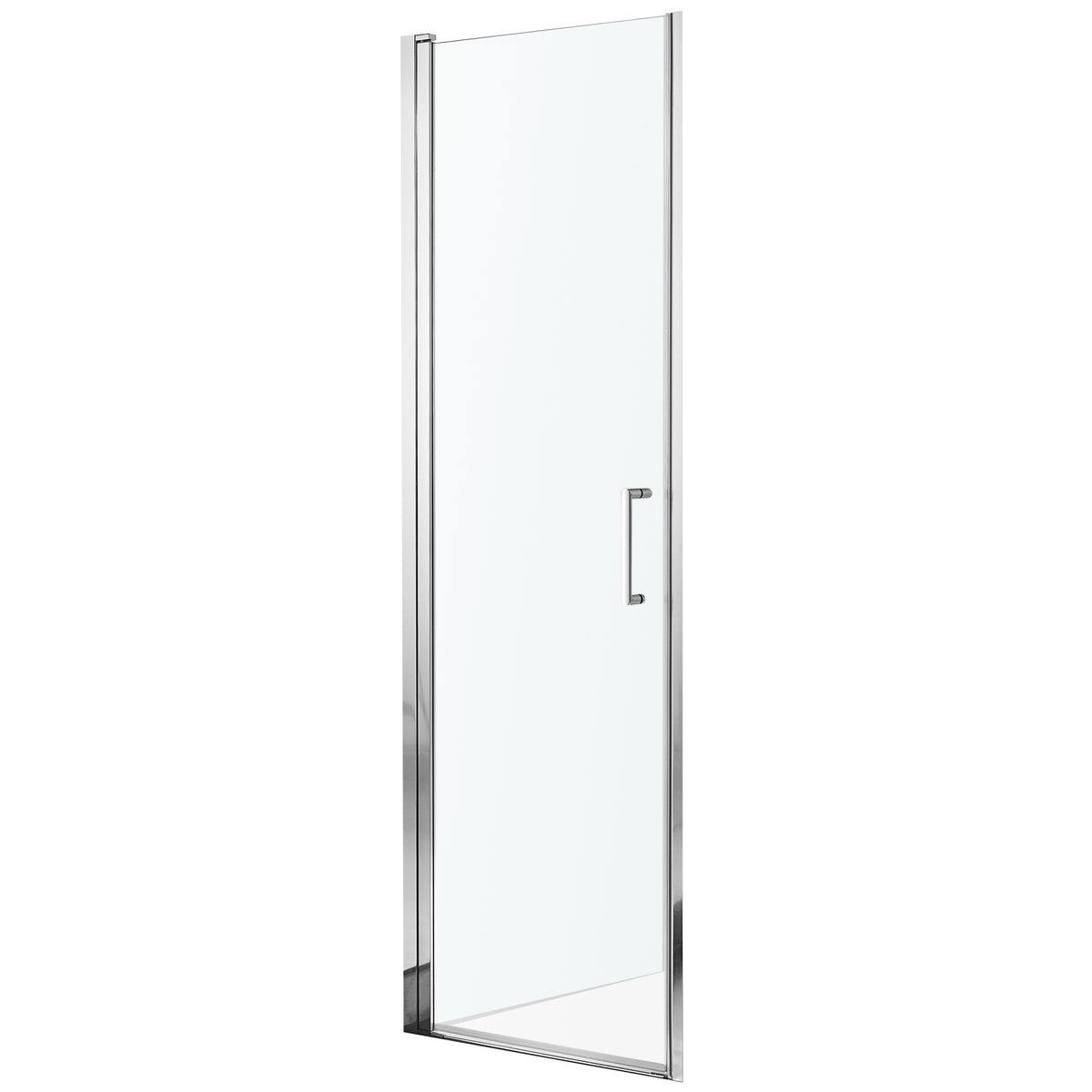 Anzzi Lancer 23 in. X 72 in. Semi-frameless Shower Door With Tsunami Guard - Tempered Glass - Marine Grade Aluminum Alloy Frame - Polished Chrome - SD-AZ051-01 - Vital Hydrotherapy