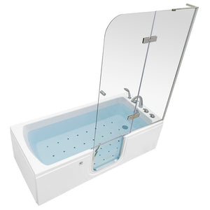 Ella's Bubbles Laydown 32x72 Walk-In Tub with Shower Screen LA3272 - Vital Hydrotherapy