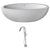 Anzzi Lusso 6.3 ft. Solid Surface Classic Freestanding Soaking Bathtub in Matte White and Kros Faucet in Chrome FT504-0025 - Vital Hydrotherapy
