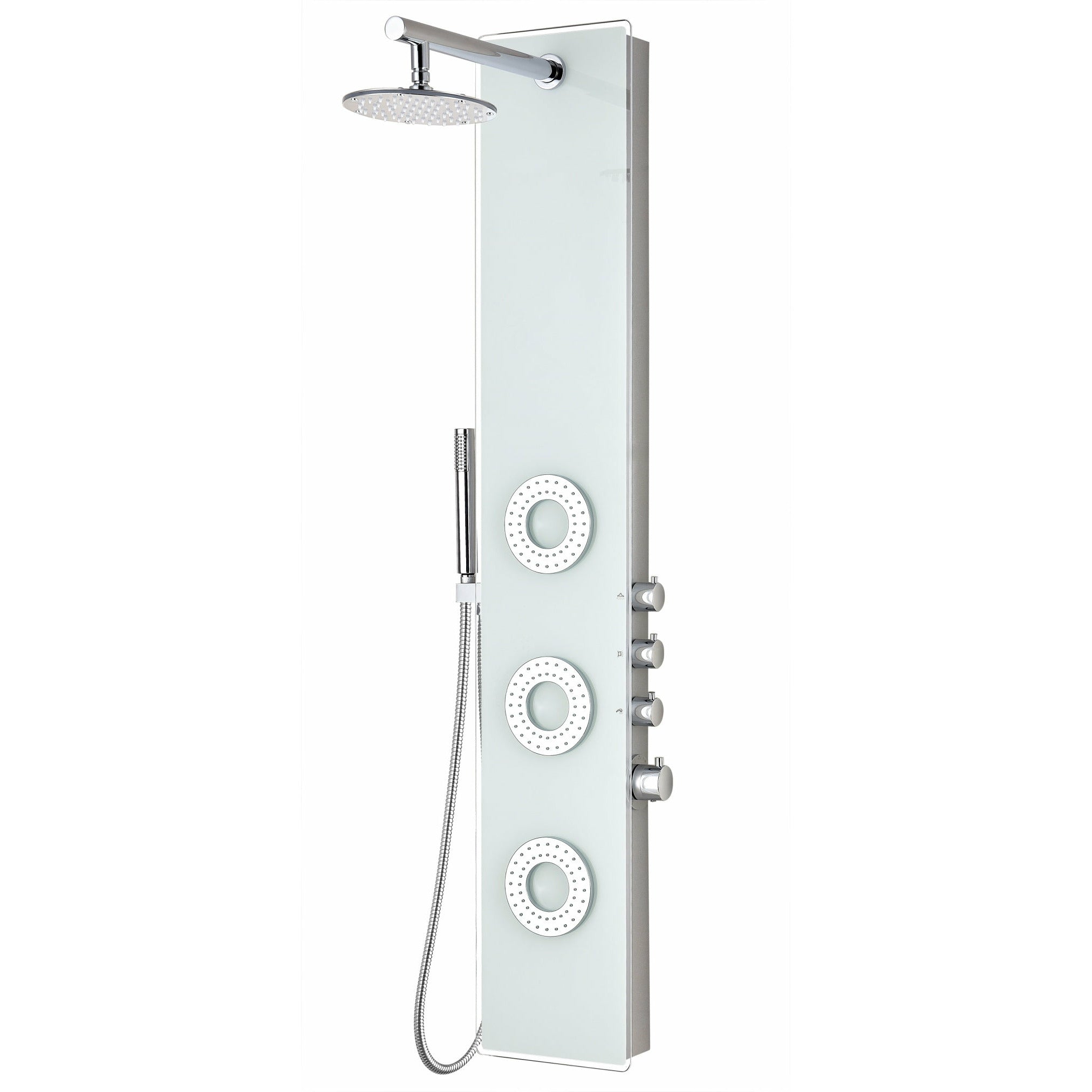 Anzzi Lynx 58 in. 3-Jetted Full Body Shower Panel with Heavy Rain