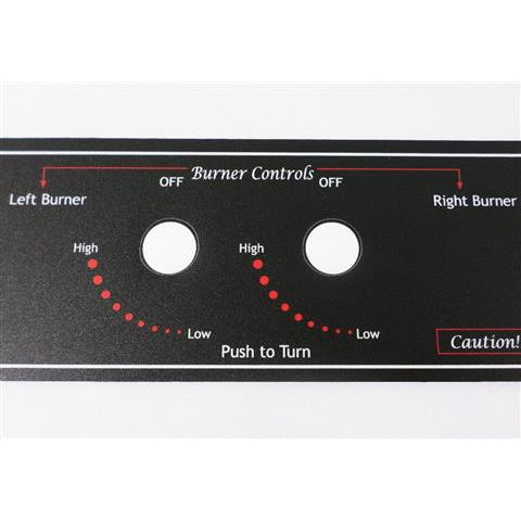 MHP ELECTRONIC WNK CONTROL PANEL LABEL GGCPLBLE - Vital Hydrotherapy