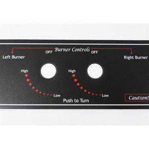 MHP Control Panel Sticker For WNK Grills GGCPLBLE - Vital Hydrotherapy