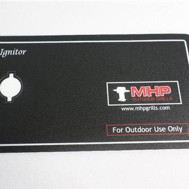 MHP Control Panel Sticker For WNK Grills GGCPLBLE - Vital Hydrotherapy