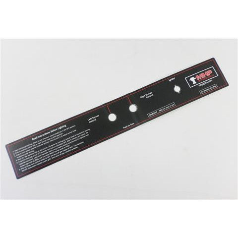 MHP Control Panel Sticker for WNK grills with Metal Knobs GGCPLBL18S ...