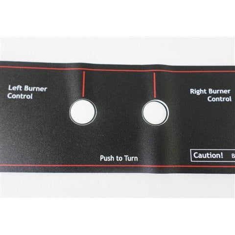 MHP Control Panel Sticker for WNK grills with Metal Knobs GGCPLBL18S ...
