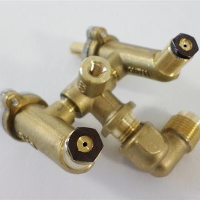 MHP Propane Dual Gas Valve Assembly For WNK/TJK GGVLV28 - Liquid Propane Brass Valve - Vital Hydrotherapy