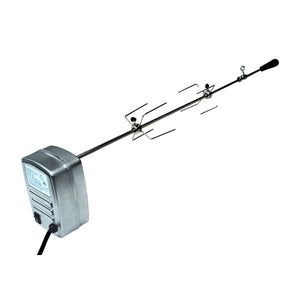 MHP Rotisserie Kit For MHP Grills RKMHP - Motor Mounting Brackets Included - Rotisserie Spit Rod Aprx 31" Long - Handle, Bushing, Forks, Motor & Brackets all included - Vital Hydrotherapy