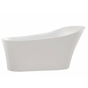 Anzzi Maple 67 in. Acrylic Flatbottom Non-Whirlpool Bathtub Glossy White FTAZ092 - Vital Hydrotherapy