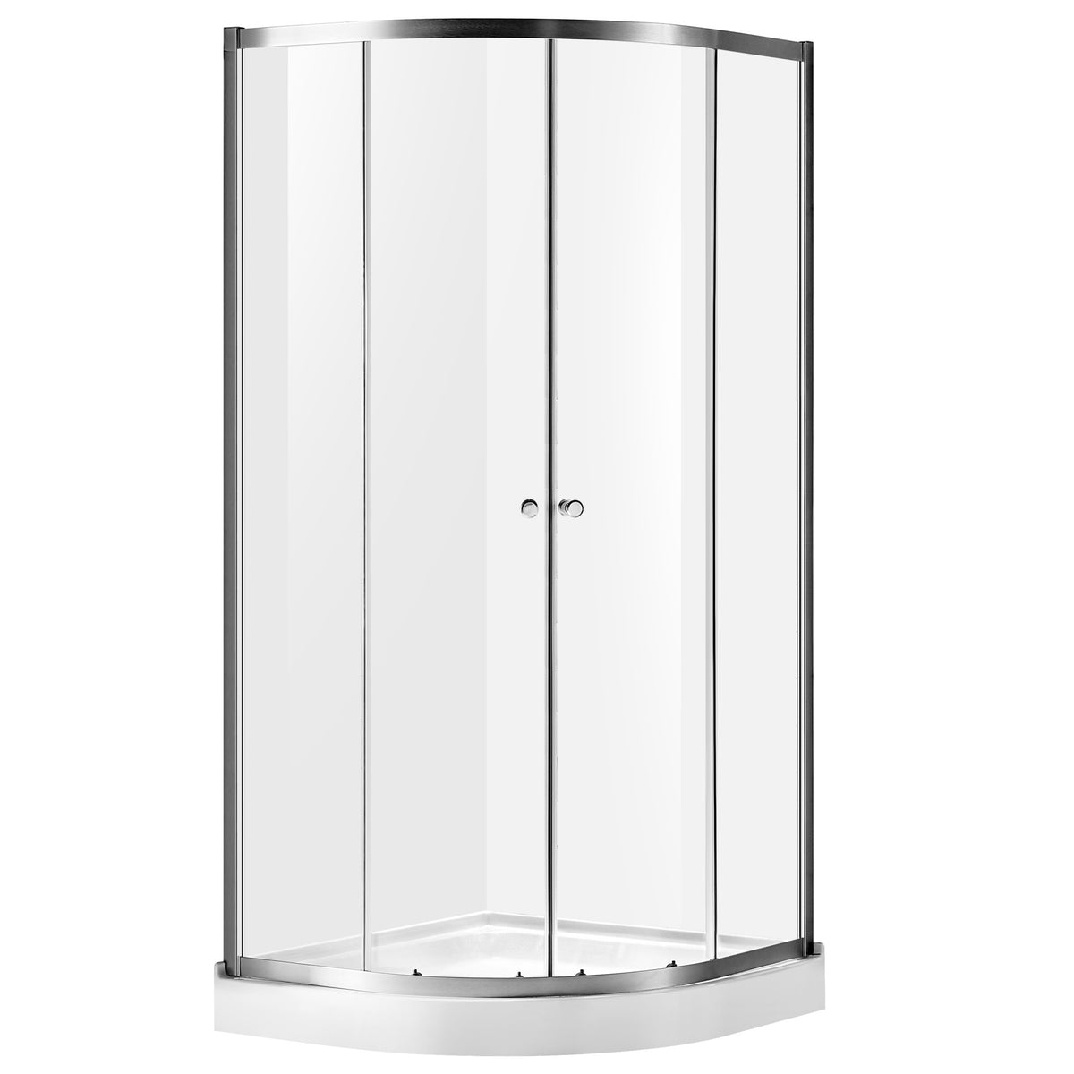 Anzzi Mare 35 in. X 76 in. Framed Shower Enclosure With Tsunami Guard - Tempered Glass - Marine Grade Aluminum Alloy Frame - Brushed Nickel - SD-AZ050-01 - Vital Hydrotherapy