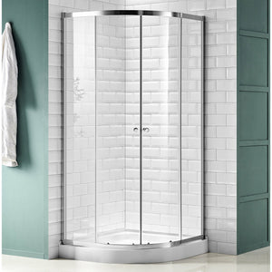Anzzi Mare 35 in. X 76 in. Framed Shower Enclosure With Tsunami Guard - Tempered Glass - Marine Grade Aluminum Alloy Frame - Polished Chrome - SD-AZ050-01 - Vital Hydrotherapy
