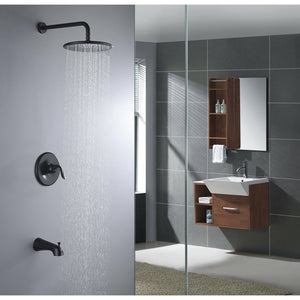 Anzzi Meno Series Single-Handle 1-Spray Tub and Shower Faucet in Oil Rubbed Bronze SH-AZ032 - Lifestyle - Vital Hydrotherapy