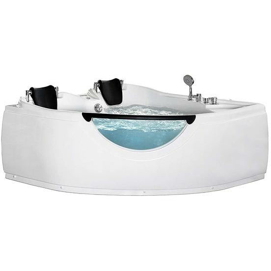 Mesa Two Person Whirlpool Tub 60" x 60" x 28" BT-150150 - Side by Side Contoured Seating, Whirlpool Jets and Complete Back Massage - Vital Hydrotherapy