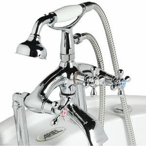 Mesa Antique Chrome Faucet with Handheld Movable Shower BT-062 - Vital Hydrotherapy