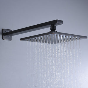 Anzzi Mezzo Series Wall Mounted Showerhead in Matte Black SH-AZ0 - Vital Hydrotherapy