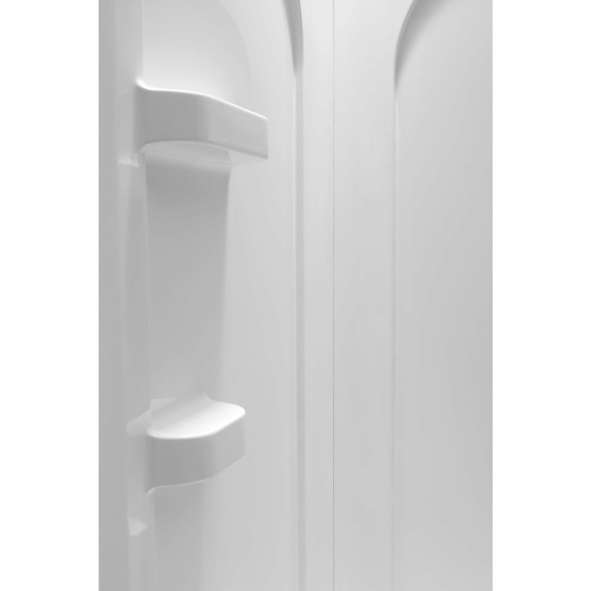 Anzzi Mishra 38 in. x 38 in. x 75 in. 2-piece DIY Friendly Corner Shower Surround in White SW-AZ8074 - Vital Hydrotherapy
