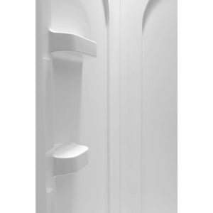 Anzzi Mishra 38 in. x 38 in. x 75 in. 2-piece DIY Friendly Corner Shower Surround in White SW-AZ8074 - Vital Hydrotherapy