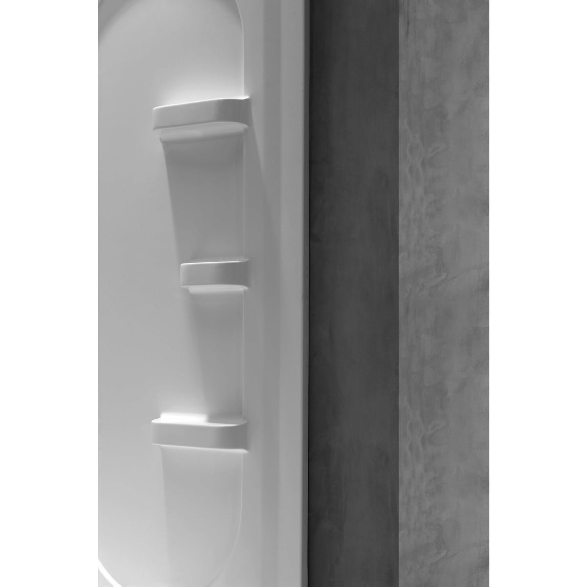 Anzzi Mishra 38 in. x 38 in. x 75 in. 2-piece DIY Friendly Corner Shower Surround in White SW-AZ8074 - Vital Hydrotherapy