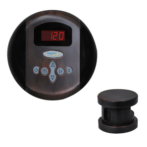 SteamSpa Oasis Control Kit - Control Panel and Steam head - Oil rubbed bronze finish - Digital readout display and soft touch keypad - 4.5 in. L x 2 in. W x 4.5 in. H - OAPK - Vital Hydrotherapy