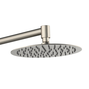 PULSE ShowerSpas Shower System - Atlantis Shower System - All brass body and fixtures - 10-inch rain showerhead - Brushed Nickel - 1059 - Vital Hydrotherapy