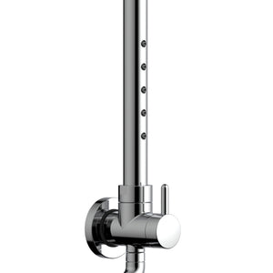 PULSE ShowerSpas Shower System - Atlantis Shower System - All brass body and fixtures - 5 PULSE Power Nozzles and Brass diverter - Polished Chrome - 1059 - Vital Hydrotherapy