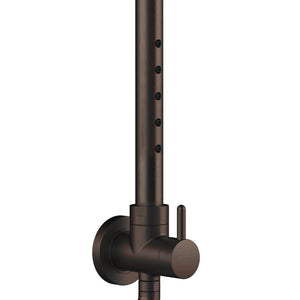 PULSE ShowerSpas Shower System - Atlantis Shower System - All brass body and fixtures - 5 PULSE Power Nozzles and Brass diverter - Oil rubbed bronze - 1059 - Vital Hydrotherapy