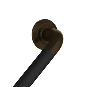 PULSE Ergo Angle Bar - Made of 304 Stainless Steel - with a decorative angled design - Safety bar in Oil rubbed bronze finish - with Ergonomic soft grip - 4007 - Vital Hydrotherapy
