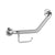 PULSE Ergo Angle Bar - Made of 304 Stainless Steel - with a decorative angled design - Safety bar in brushed stainless finish - with Ergonomic soft grip and Toilet Paper Holder - 4007 - Vital Hydrotherapy