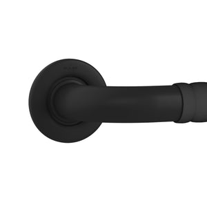 PULSE Ergo Safety Bar - Made of 304 Stainless Steel - Safety bar in Matte black finish - with a decorative design - closeup view - 4005 - Vital Hydrotherapy