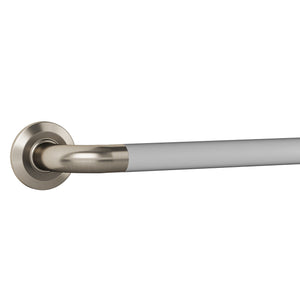 PULSE Ergo Safety Bar Stainless Steel - With a decorative design - Safety bar in Brushed Nickel stainless finish - Ergonomic soft grip - closeup view - 4006 - Vital Hydrotherapy
