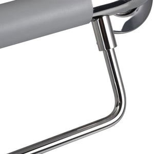 PULSE Ergo Safety Bar Stainless Steel - With a decorative design - Safety bar in Polished Chrome stainless finish - Ergonomic soft grip and Optional Towel Bar - Closeup view - 4006 - Vital Hydrotherapy