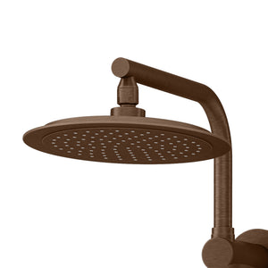 PULSE ShowerSpas Shower System - Lanai Shower System - 8" faced rain showerhead with soft tips - Oil rubbed bronze - 1089 - Vital Hydrotherapy