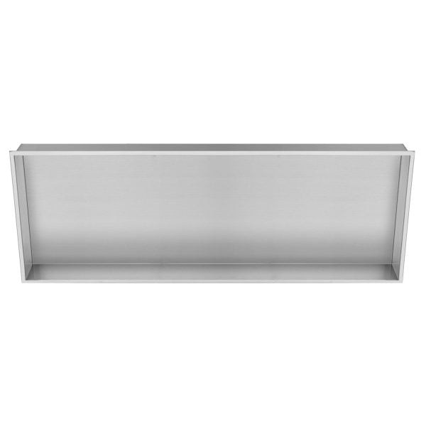 PULSE ShowerSpas Niche – 304 Stainless Steel - 10mm thin, sleek rectangular border - Stainless Steel Brushed - Dimensions: 39 × 15.4 × 6.3 in - NI-1236 - Vital Hydrotherapy