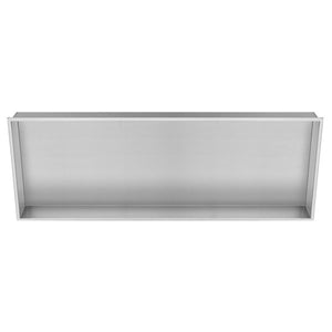 PULSE ShowerSpas Niche – 304 Stainless Steel - 10mm thin, sleek rectangular border - Stainless Steel Brushed - Dimensions: 39 × 15.4 × 6.3 in - NI-1236 - Vital Hydrotherapy