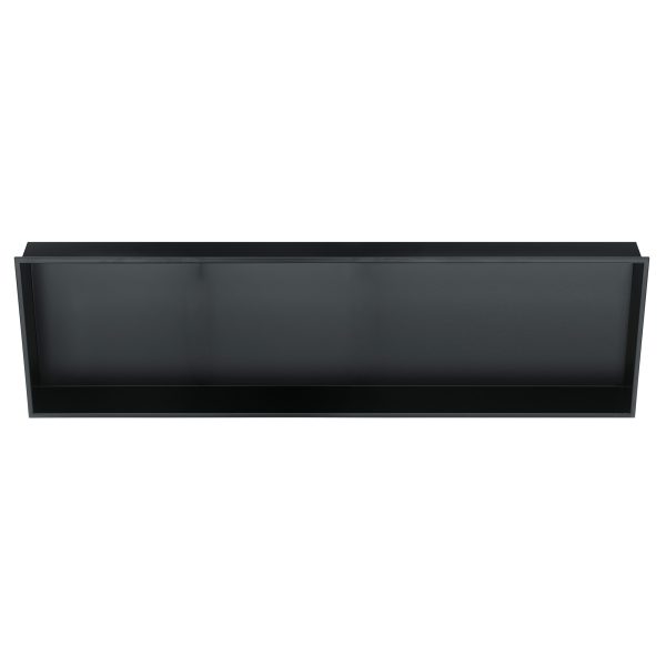 PULSE ShowerSpas Niche – 304 Stainless Steel - 10mm thin, sleek rectangular border - Matte black - Dimensions: 39 × 15.4 × 6.3 in - NI-1236 - Vital Hydrotherapy