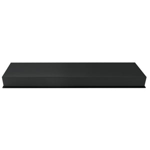 PULSE ShowerSpas Niche – 304 Stainless Steel - 10mm thin, sleek rectangular border - Matte black - Dimensions: 39 × 15.4 × 6.3 in - NI-1236 - Vital Hydrotherapy