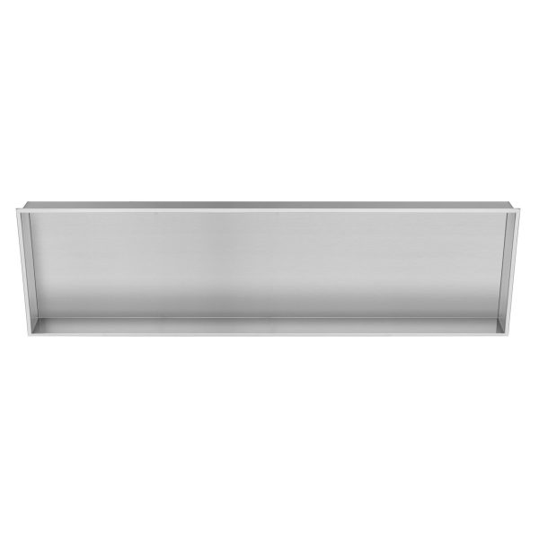 PULSE ShowerSpas Niche – 304 Stainless Steel - 10mm thin, sleek rectangular border - Stainless Steel Brushed - Dimensions: 51 × 15.4 × 6.3 in - NI-1248 - Vital Hydrotherapy