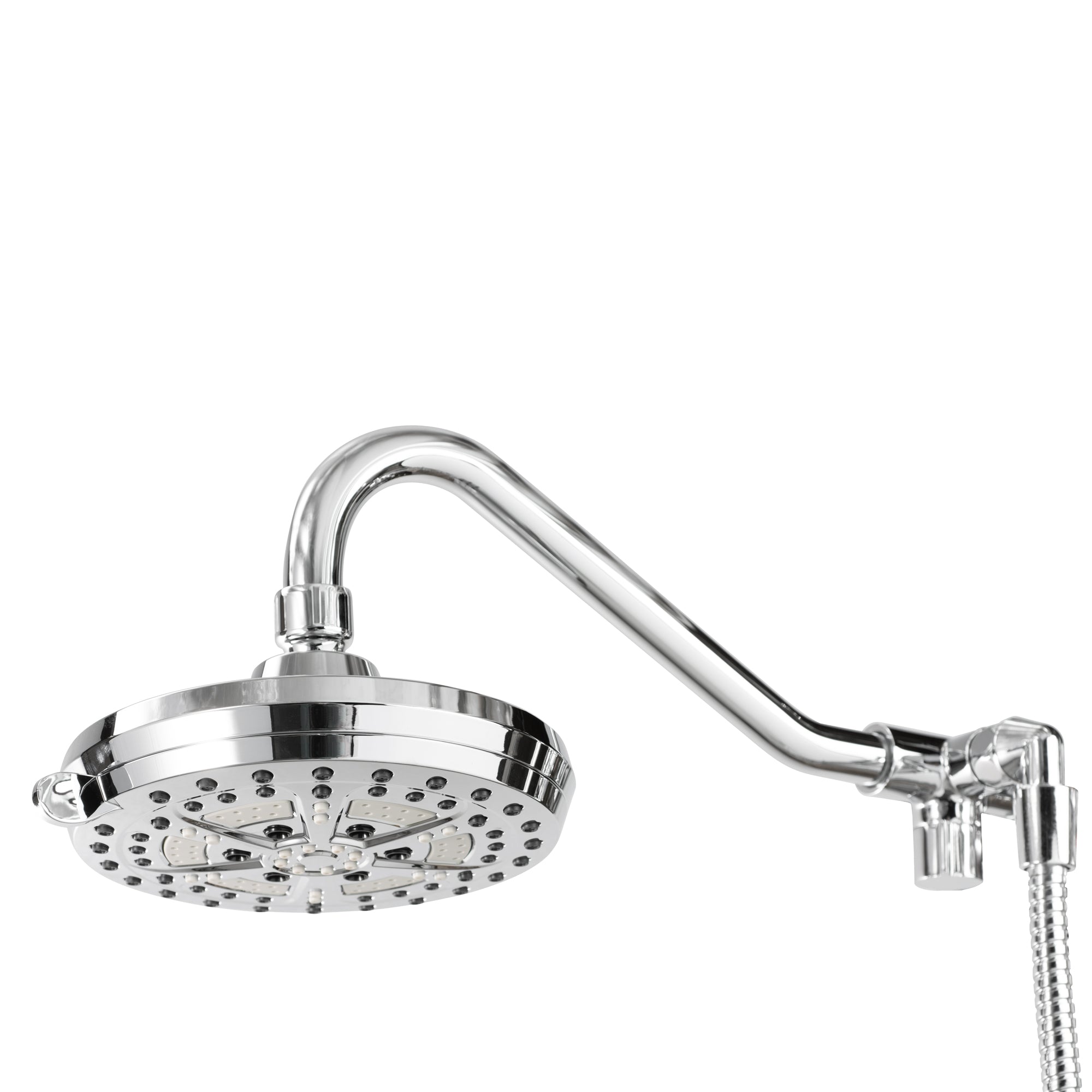 PULSE ShowerSpas Chrome Shower System - Oasis Shower System - 5-function showerhead with soft tips, 6-function hand shower and Water-saving trickle control - Polished Chrome - 1053 - Vital Hydrotherapy