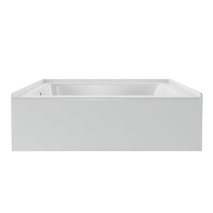 PULSE ShowerSpas 32" Wide White 100% High Gloss Acrylic Alcove Tub - Fiberglass middle layer - 20"H x 60"W x 32"D - Left Configuration - PT-2001-32 - Vital Hydrotherapy