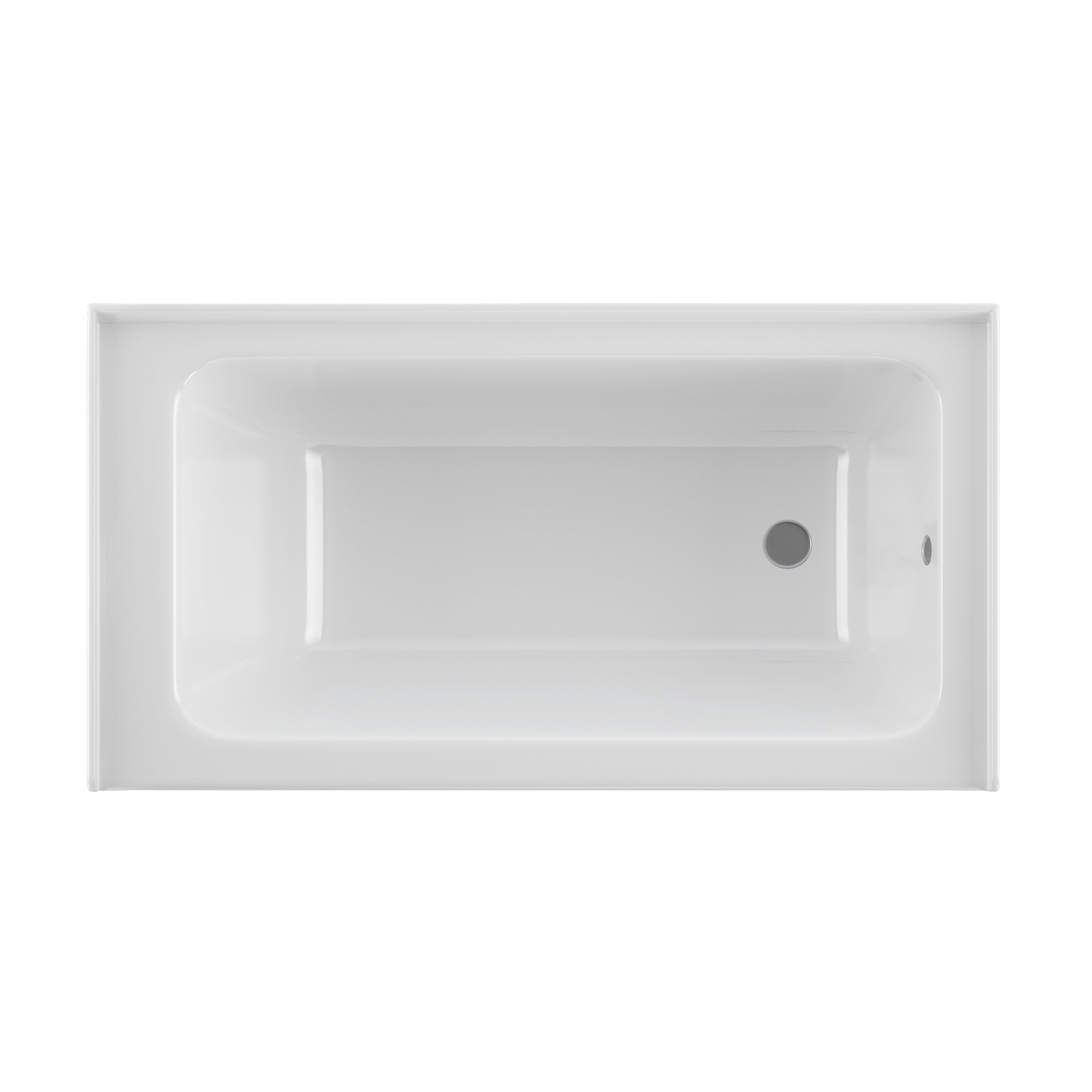 PULSE ShowerSpas 30" Wide White 100% High Gloss Acrylic Alcove Tub - Fiberglass middle layer - 20"H x 60"W x 30"D - Right Configuration - PT-2001-30 - Vital Hydrotherapy