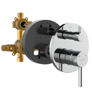 PULSE ShowerSpas Two Way Tru-Temp Pressure Balance 1/2" Rough-In Valve with Trim Kit 3005-RIVD - Vital Hydrotherapy