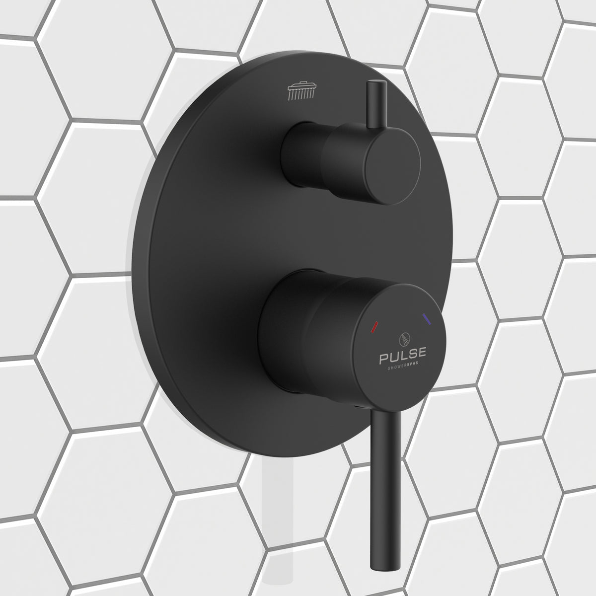 PULSE ShowerSpas Two Way Tru-Temp Pressure Balance 1/2" Rough-In Valve with Trim Kit 3005-RIVD - Vital Hydrotherapy