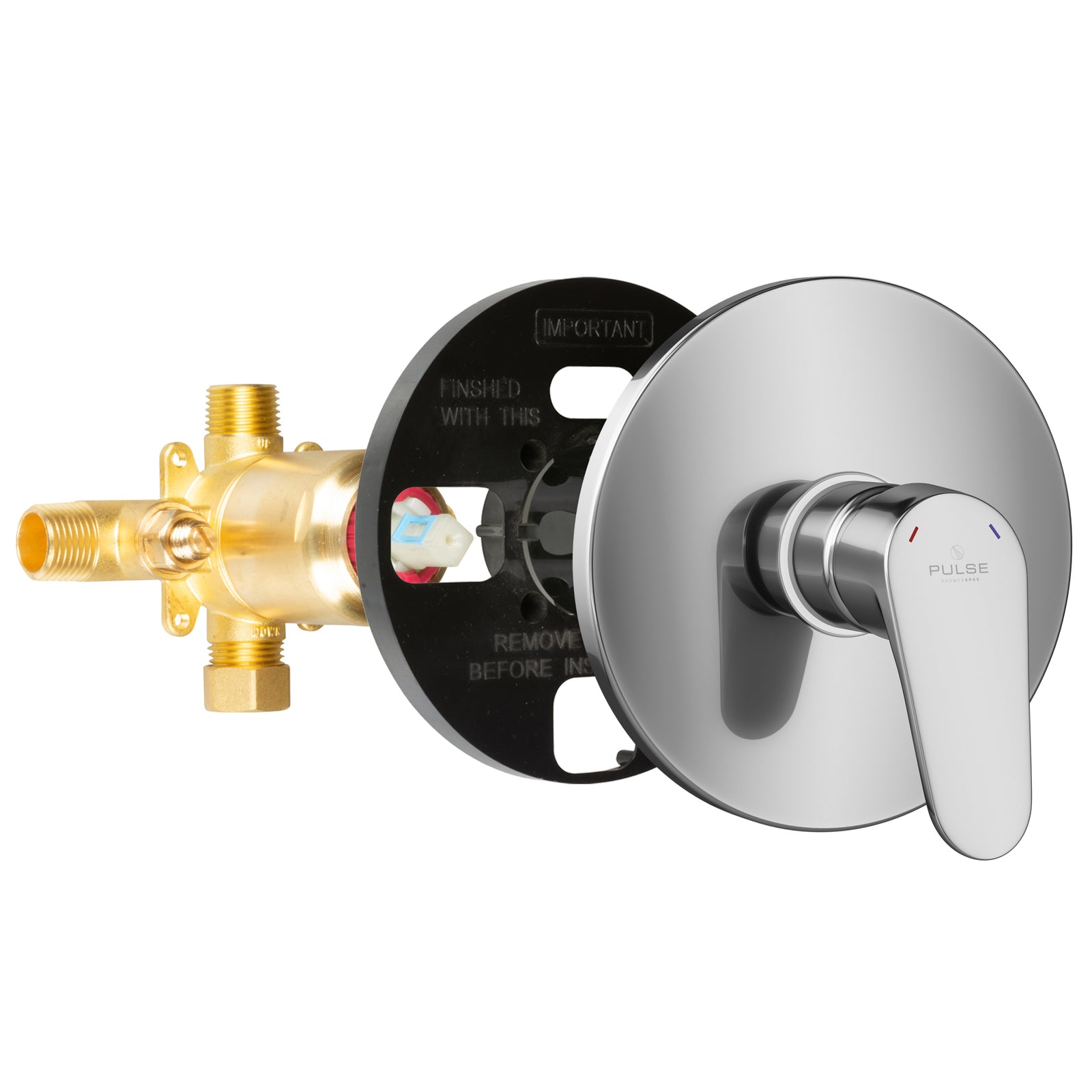 PULSE ShowerSpas Tru-Temp Pressure Balance 1/2" Rough-In Valve with Trim Kit 3001-RIV-PB - Vital Hydrotherapy