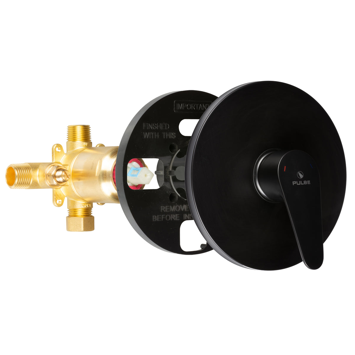 PULSE ShowerSpas Tru-Temp Pressure Balance 1/2" Rough-In Valve with Trim Kit 3001-RIV-PB - Vital Hydrotherapy