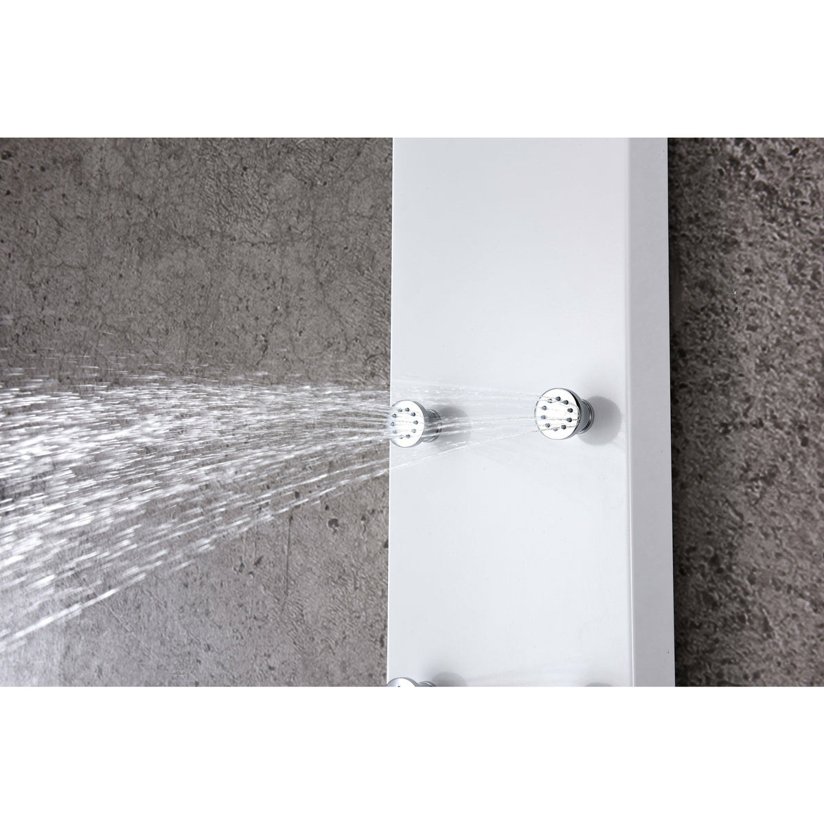 Anzzi Directional Acu-stream Body Jets in White Deco-glass Body SP-AZ8088 - Vital Hydrotherapy